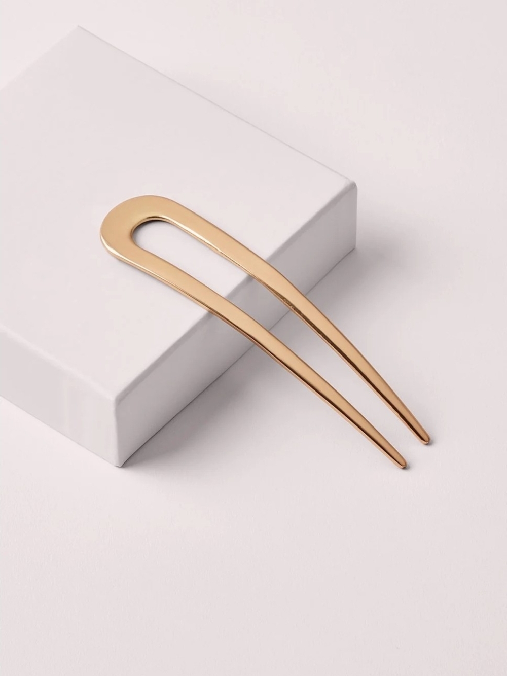 2 Gold HairEdit French Chignon Pins